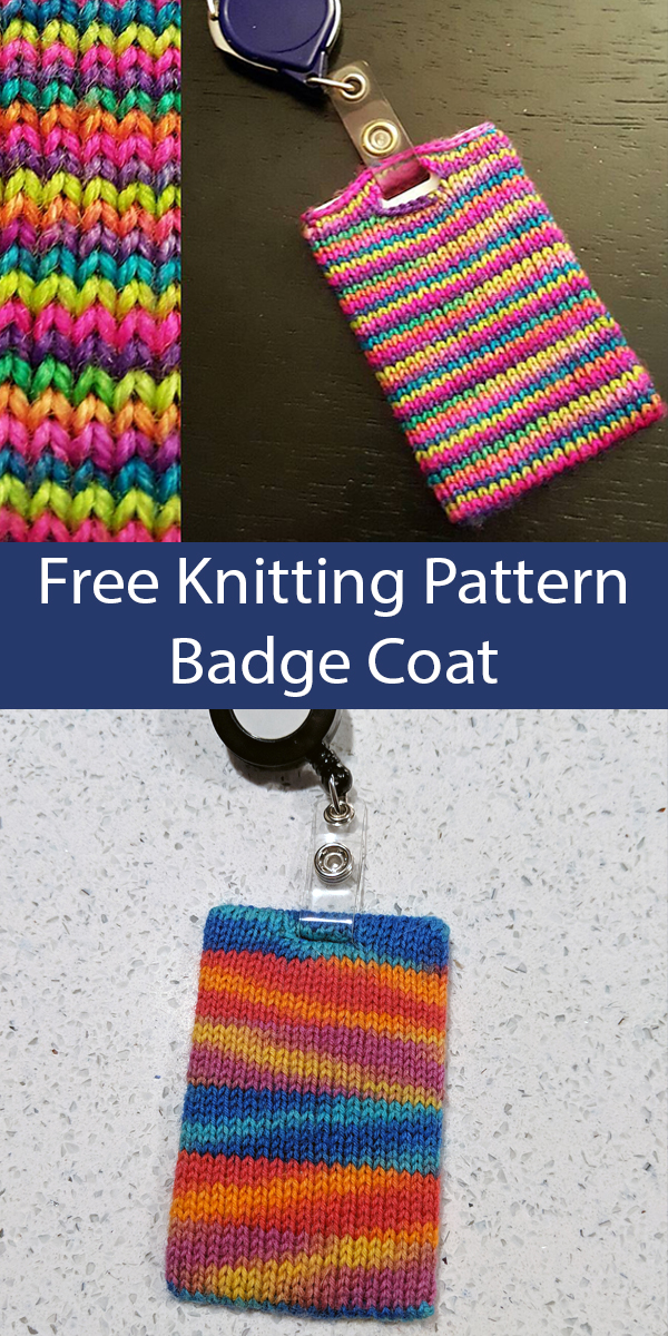 Badge Coat Free Knitting Pattern Stashbuster