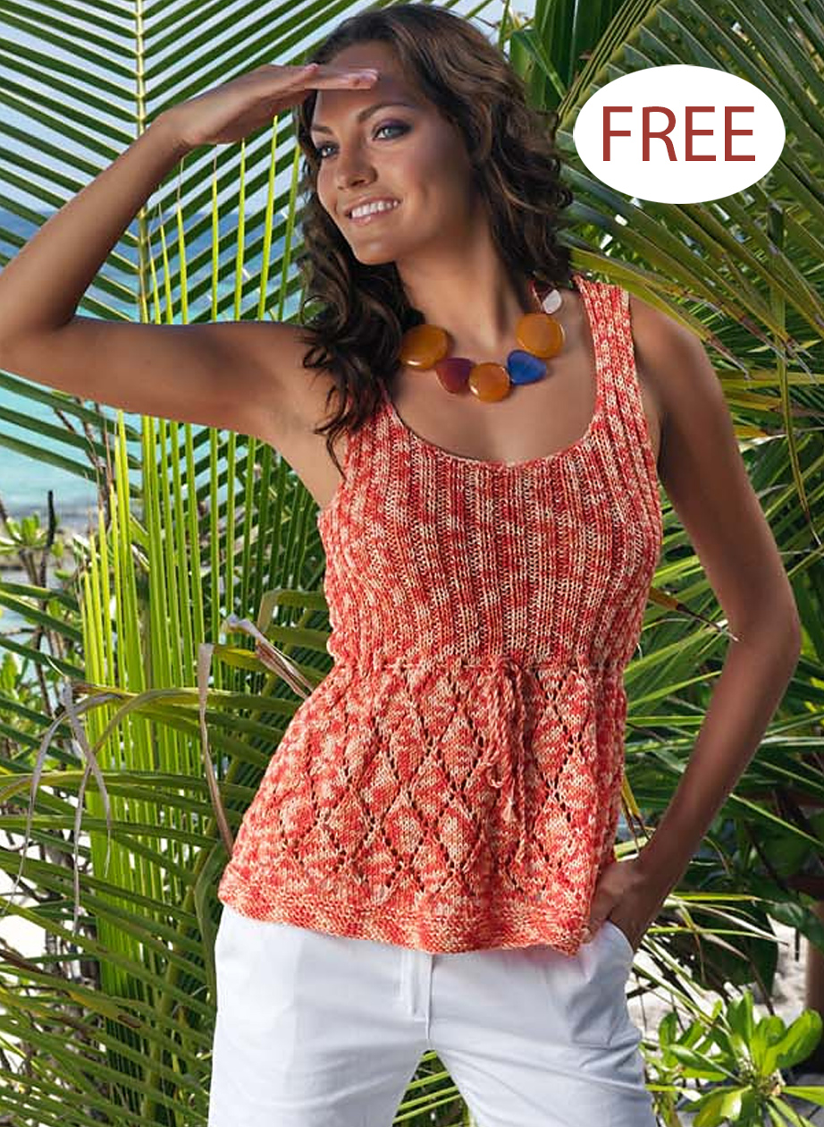 Free Bahamas Top Empire Sweater Knitting Pattern
