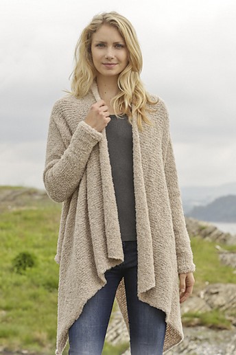 Free knitting pattern for Ballade Draped Front Jacket and more draped cardigan knitting patterns