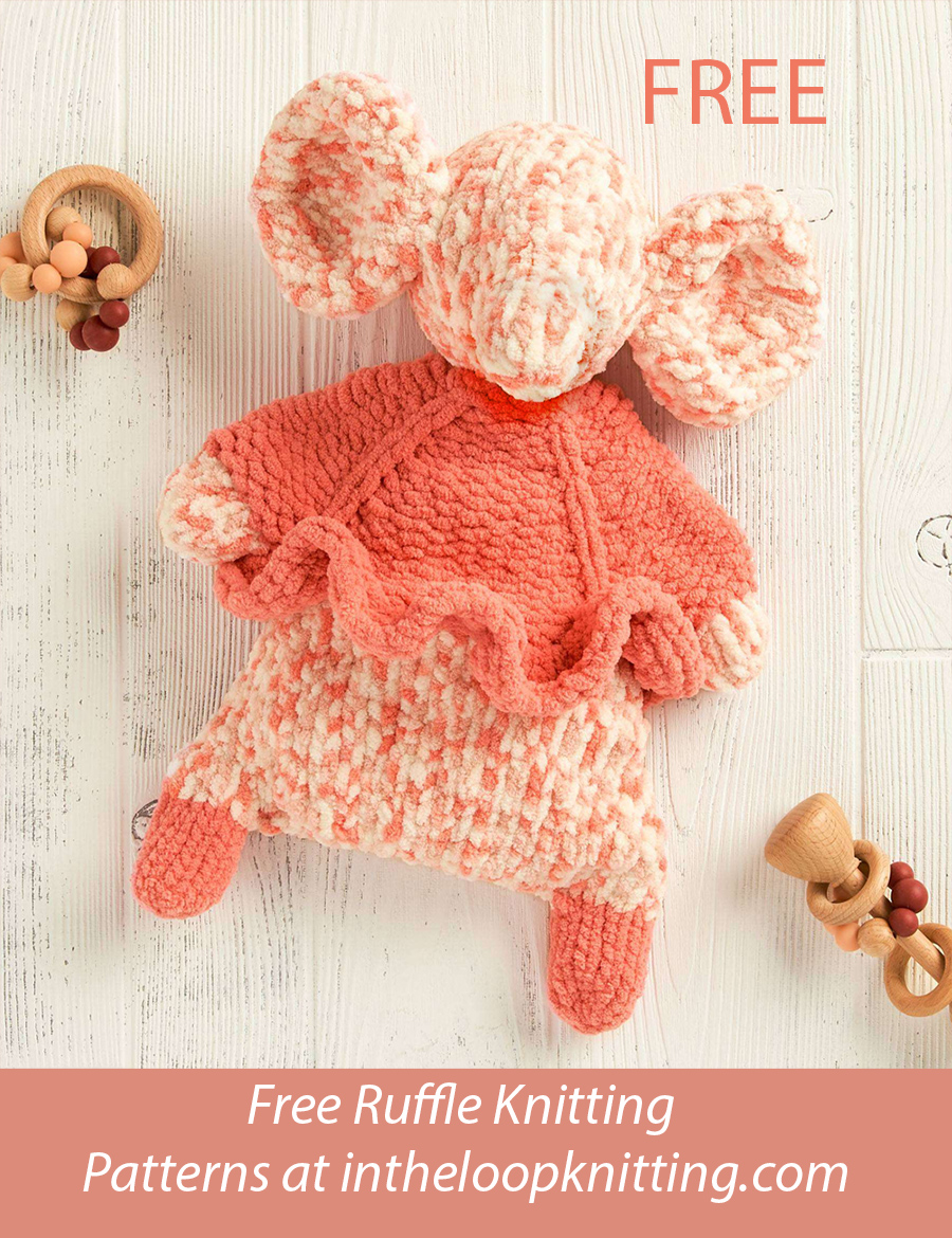 Free Ballerina Elephant Rag Doll Knitting Pattern