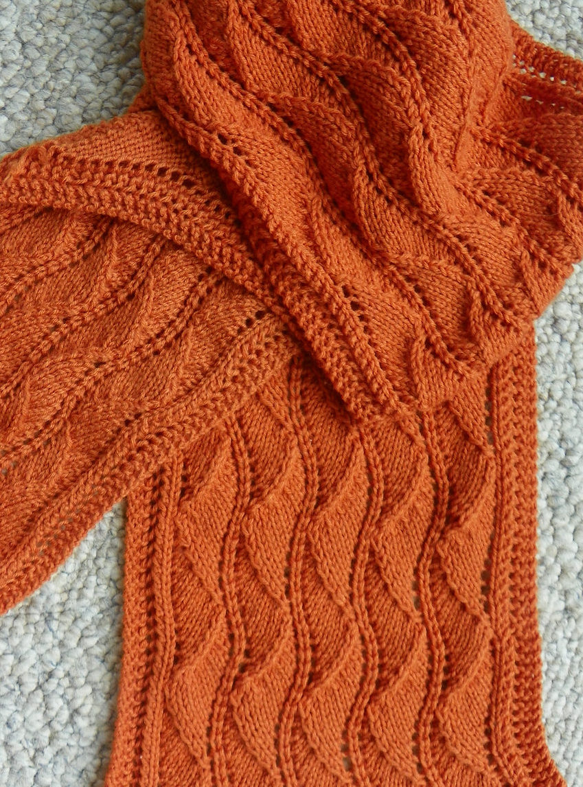 Free Knitting Pattern for Reversible Ballet Lace Scarf