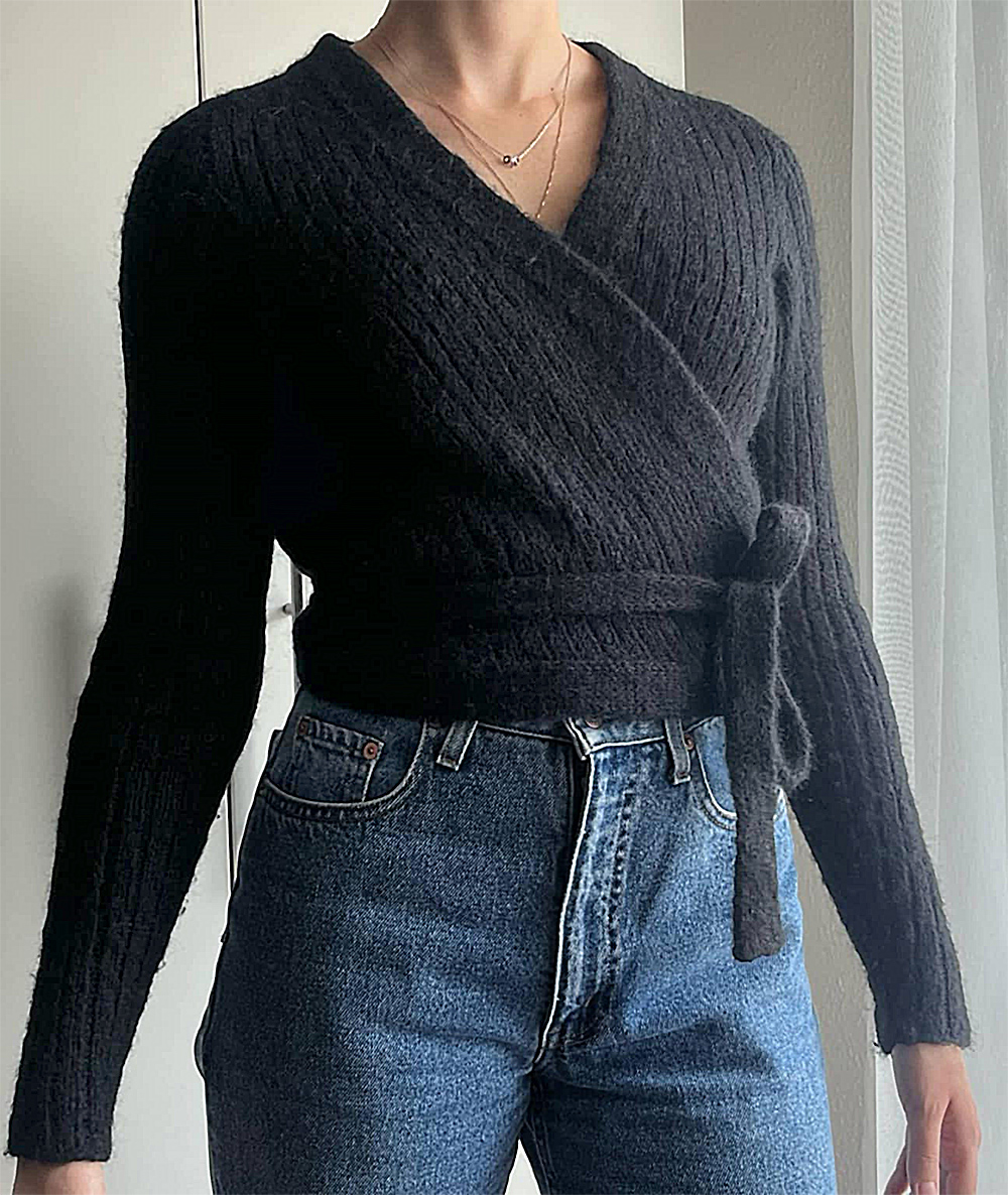 Free Ballet Wrap Cardigan Knitting Pattern