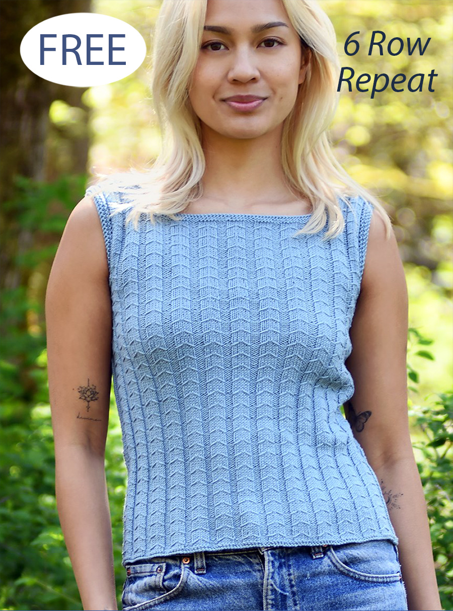 Free Bamboo Tank Top Knitting Pattern