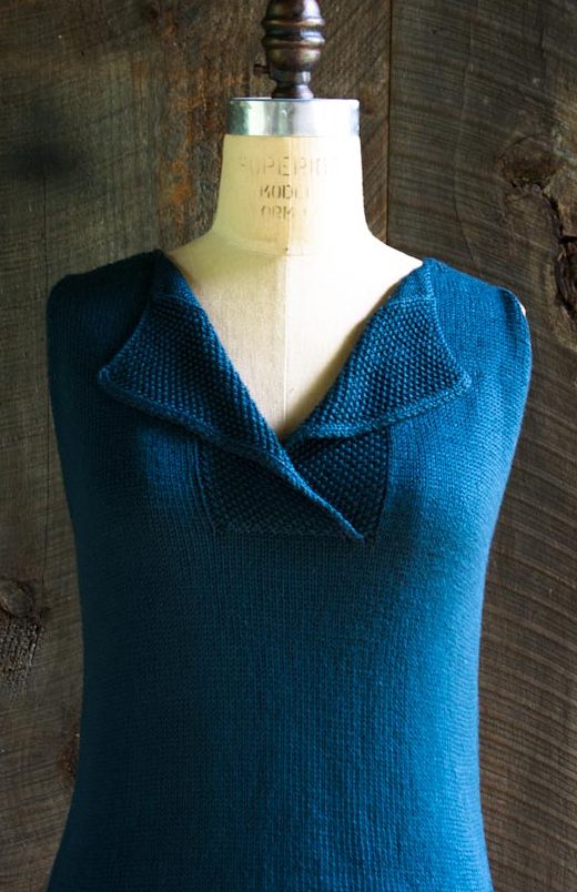 Free knitting pattern for Bamboo Shell easy tunic top