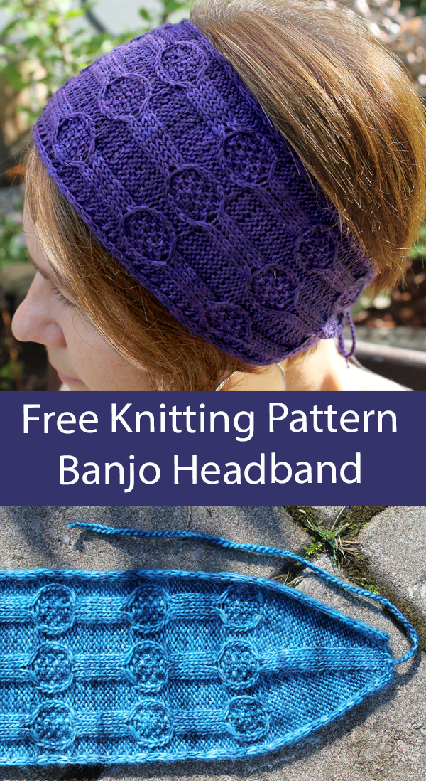 Free Knitting Pattern for Banjo Headband