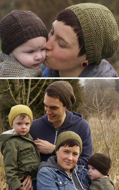 Free knitting pattern for Barley Hat for the Whole Family