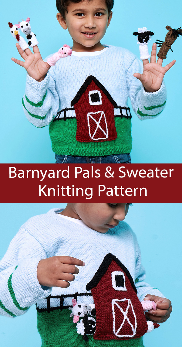 Knitting Patterns Barnyard Pals and Sweater