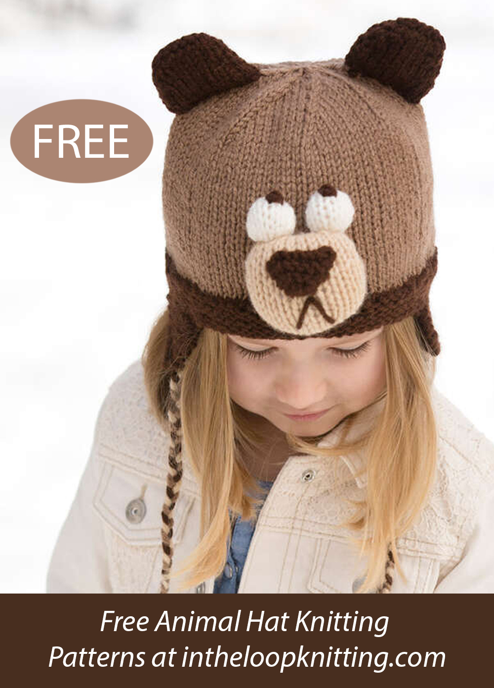 Free Bashful Bear Hat Knitting Pattern