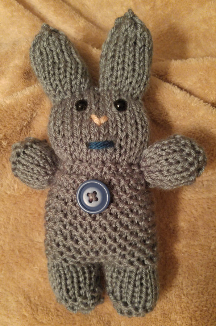 Free Knitting Pattern for Basic Bunny Rabbit