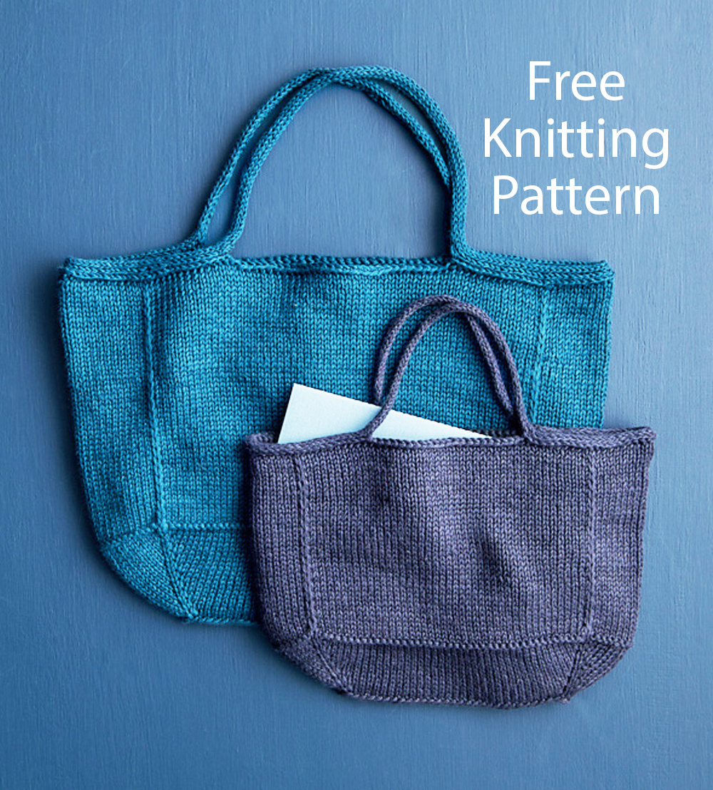 Free Basket Bag  Knitting Pattern