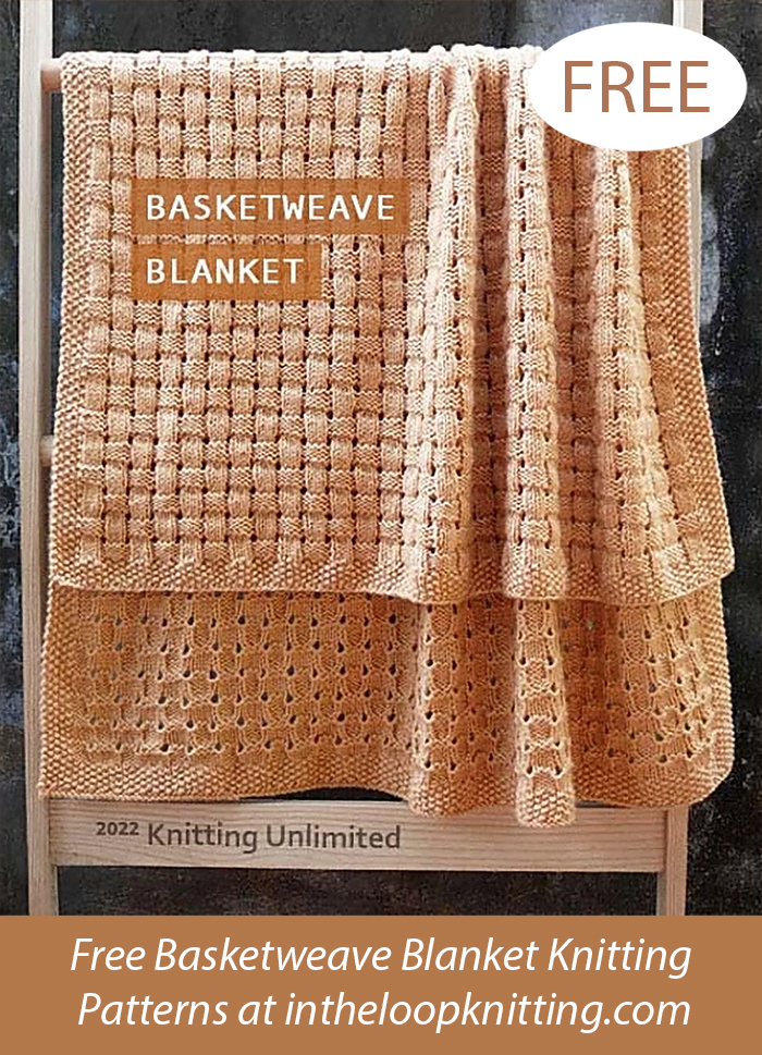 Free Basketweave Blanket Knitting Pattern