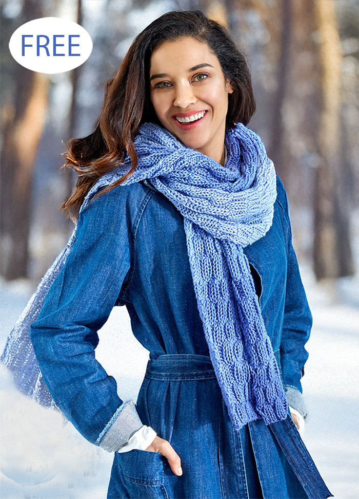 Free Scarf Knitting Pattern Basketweave Knit Scarf