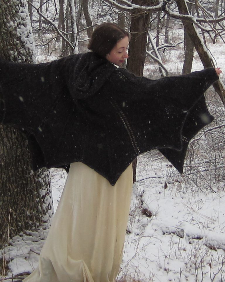 Knitting Pattern for Bat Cape