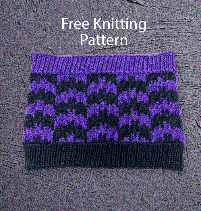 Free Bat-tastic Cowl Knitting Pattern