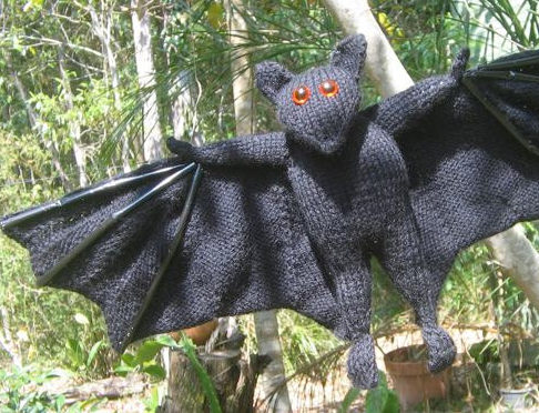 Knitting Pattern for Bat Toy