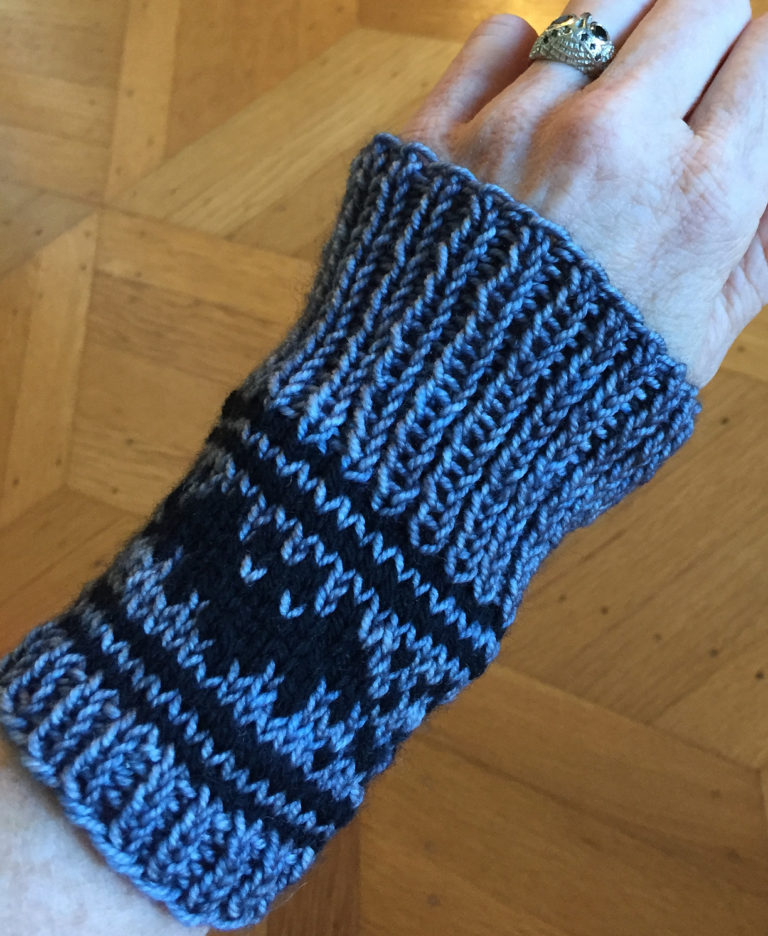 Free Knitting Pattern for Bat Wristwarmers