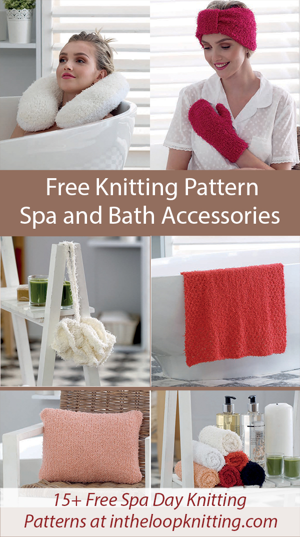 Free Quick Gift Knitting Pattern Spa and Bath Accessories