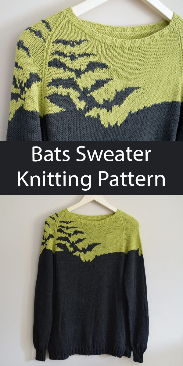 Bats Sweater Knitting Pattern