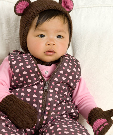 Bear Cub Hat & Mitts Free Knitting Pattern | Favorite Bear Knitting Patterns including Teddy Bears, Paddington Bear, Koala Bear - many free patterns