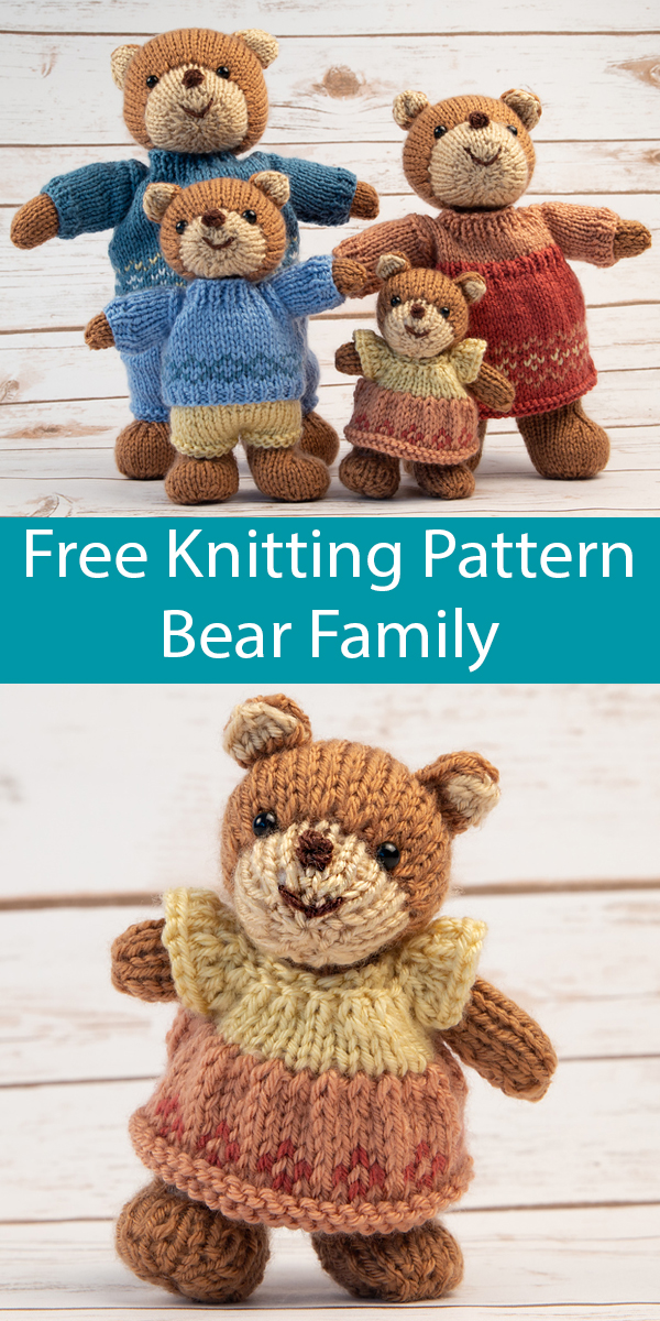 teddy bear trousers knitting pattern