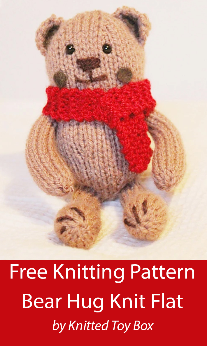 Free Bear Toy Knitting Pattern Bear Hug