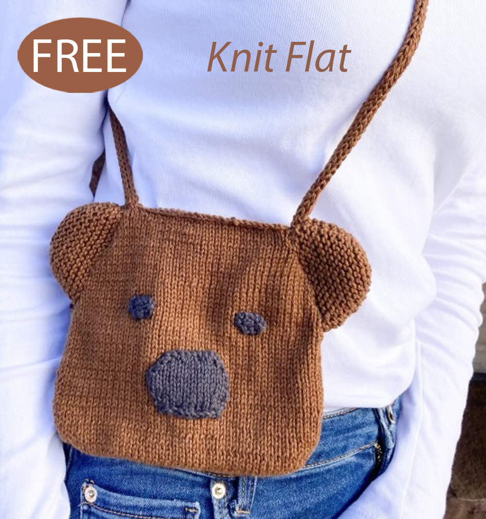 Free Teddy Bear Shoulder Bag Knitting Pattern