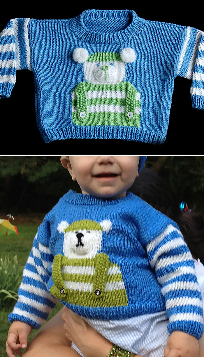 one year baby sweater design