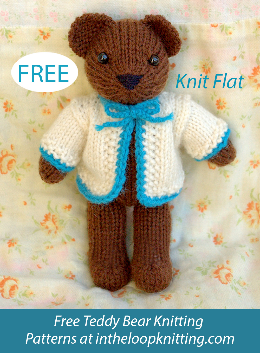 Teddy Bear with Cardigan Knitting Pattern