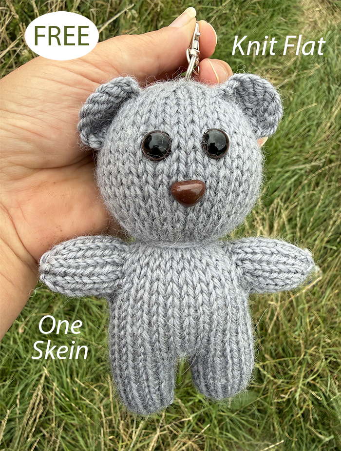 Free Knitting Pattern Bear With Me Toy Knit Flat