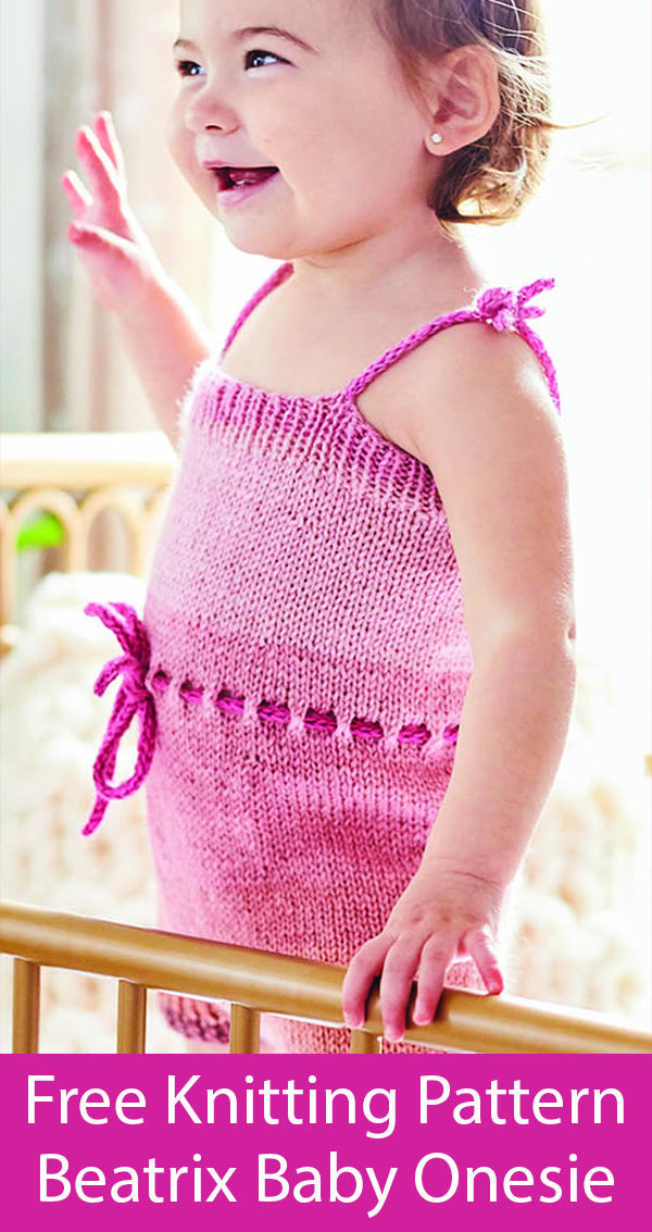 Free Knitting Pattern for Beatrix Onesie