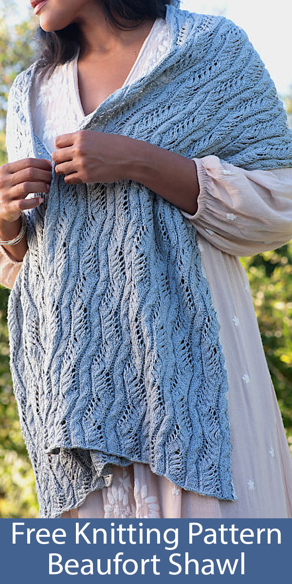 Free Knitting Pattern for Beaufort Shawl