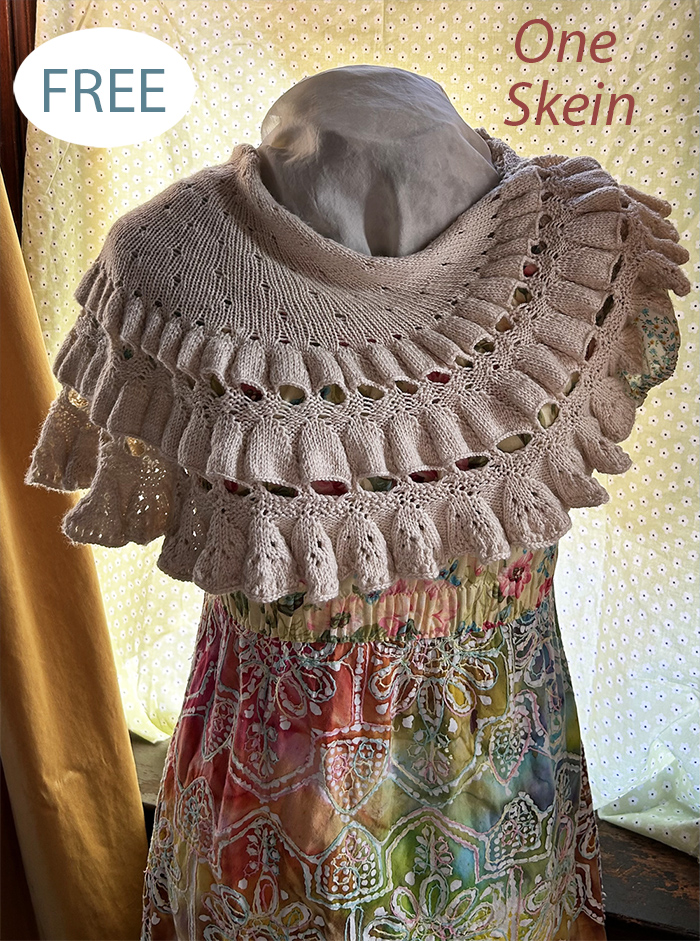 Free One Skein Beautiful Believer Shawl Knitting Pattern