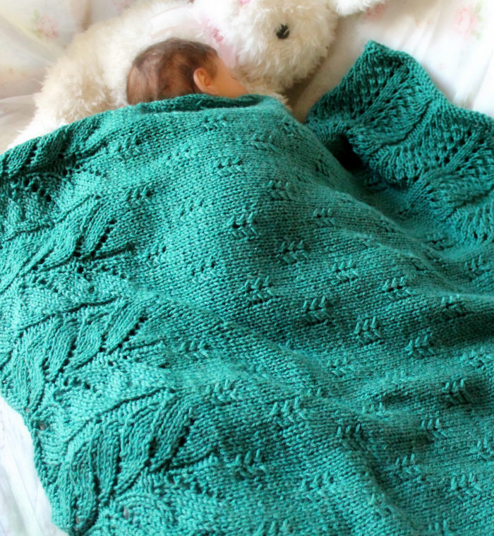 Knitting Pattern for Bee Tree Blanket