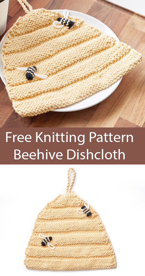 Beehive Dishcloth Free Knitting Pattern
