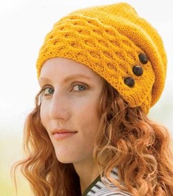 Beekeeper Slouchy Hat Knitting Pattern