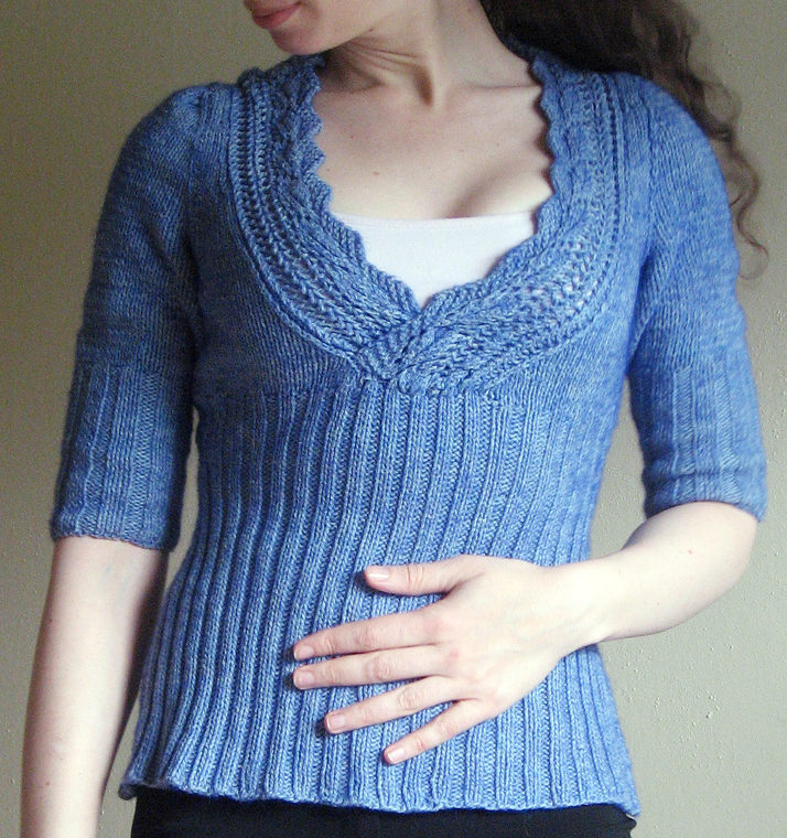 Free Knitting Pattern for Bella Paquita Sweater