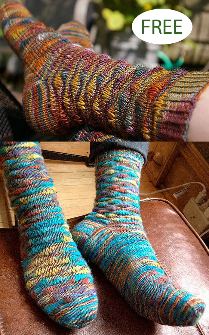 Free Bellatrix Socks Knitting Pattern