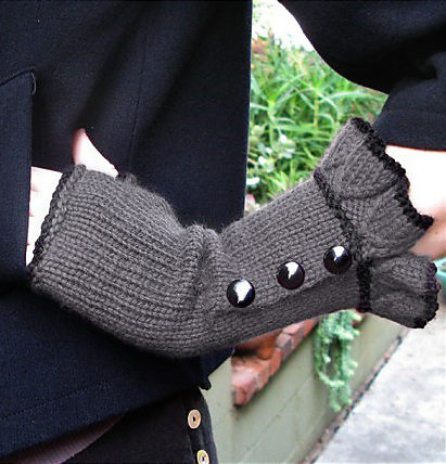 Free Knitting Pattern for Belle Ruffle Gloves