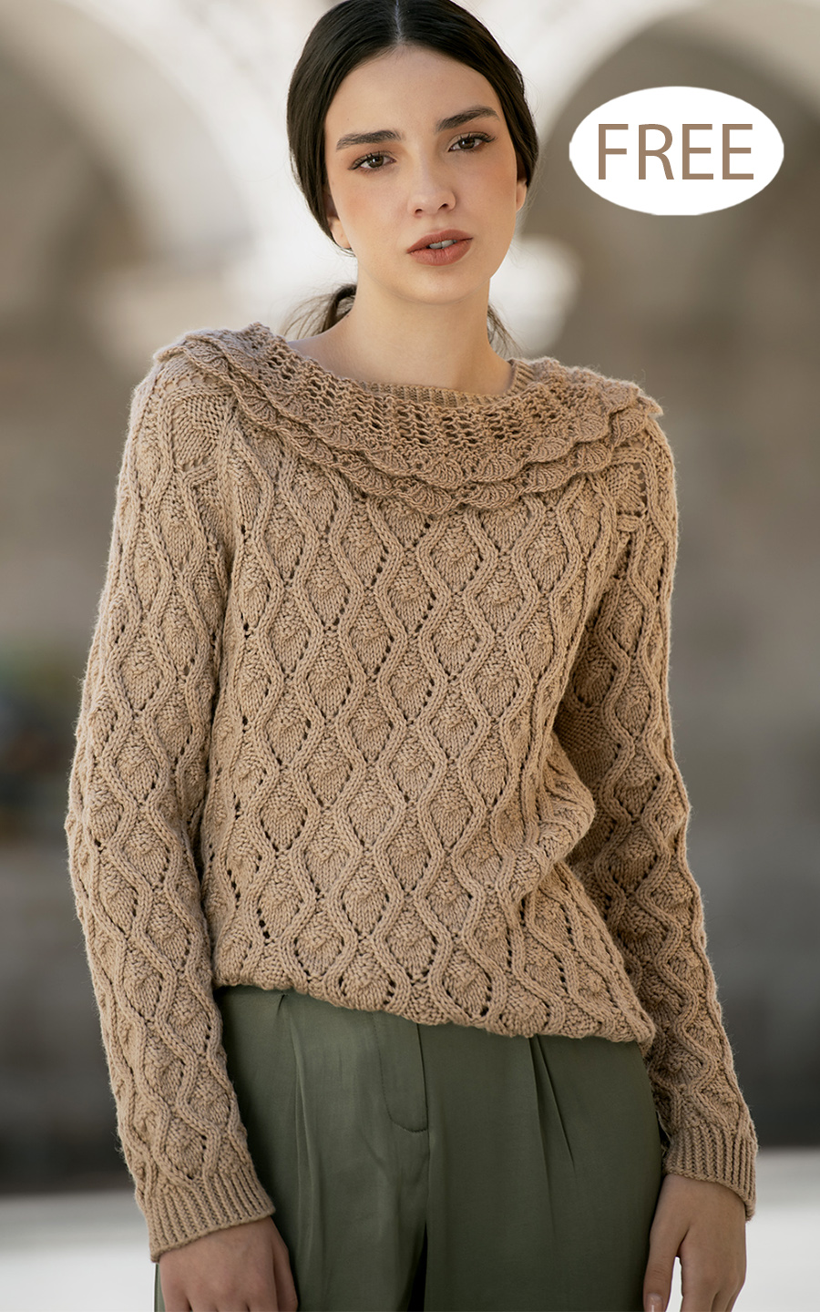 Free Belle Pullover Knitting Pattern