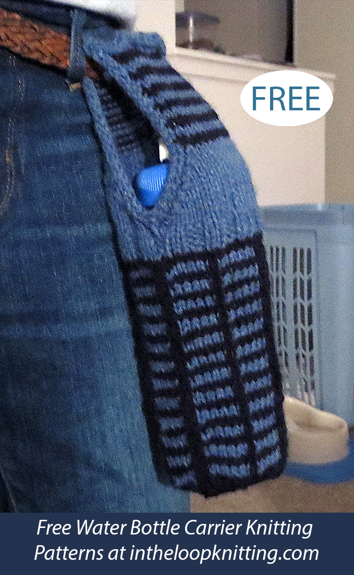Free Belt Loop Bottle Carrier Knitting Pattern