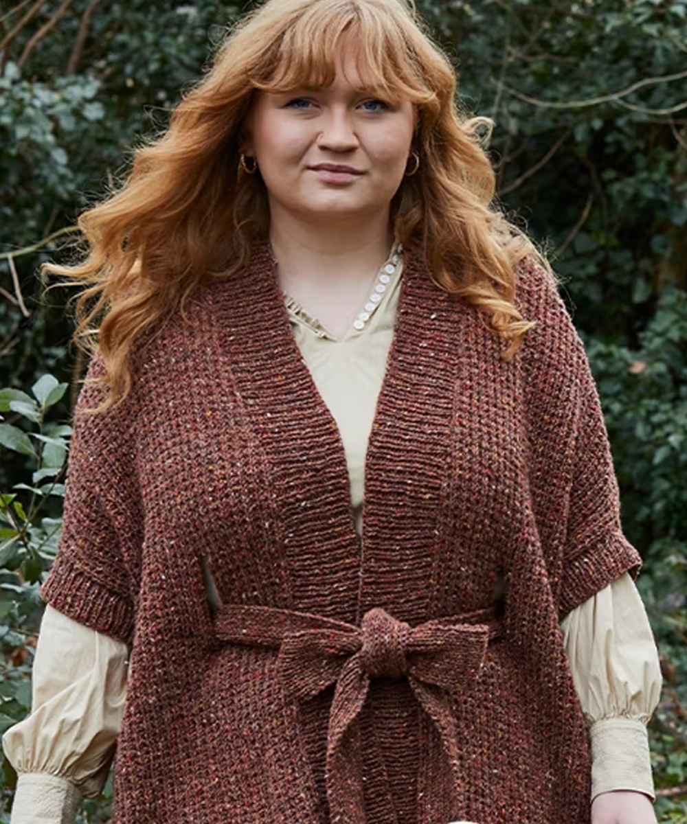 Sleeveless Jacket Cardigan Knitting Pattern