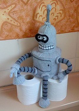 Free knitting pattern for Bender and more movie and tv knitting patterns
