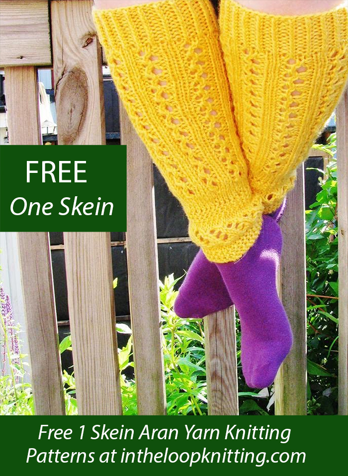 Free One Skein Leg Warmers Knitting Pattern