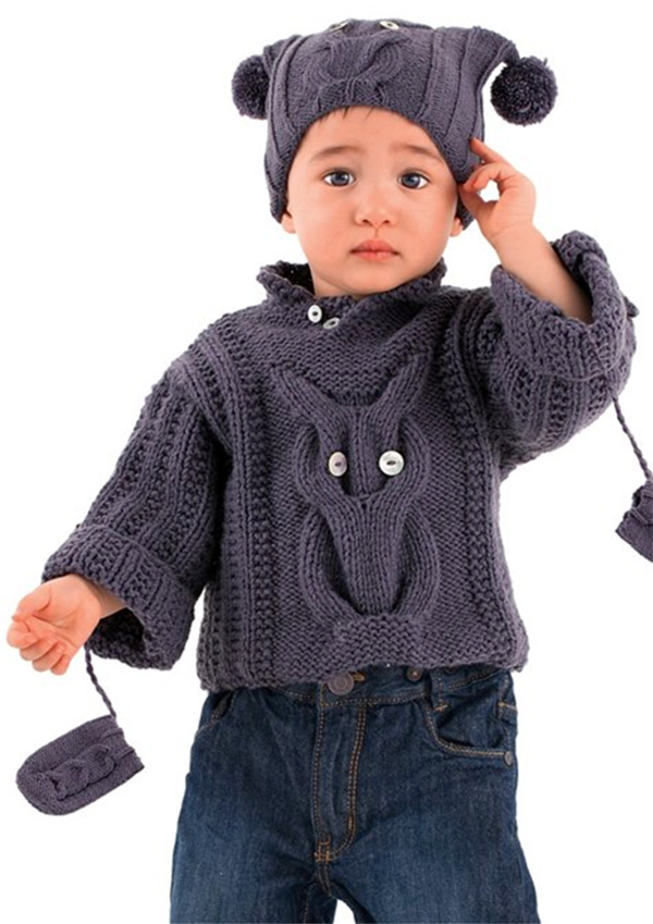 baby owl cardigan knitting pattern
