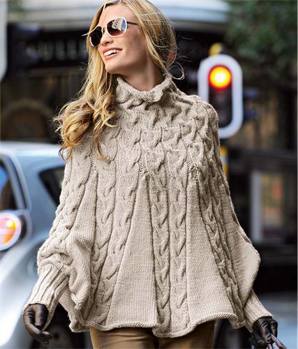 Sleeved Poncho Knitting Patterns In the Loop Knitting