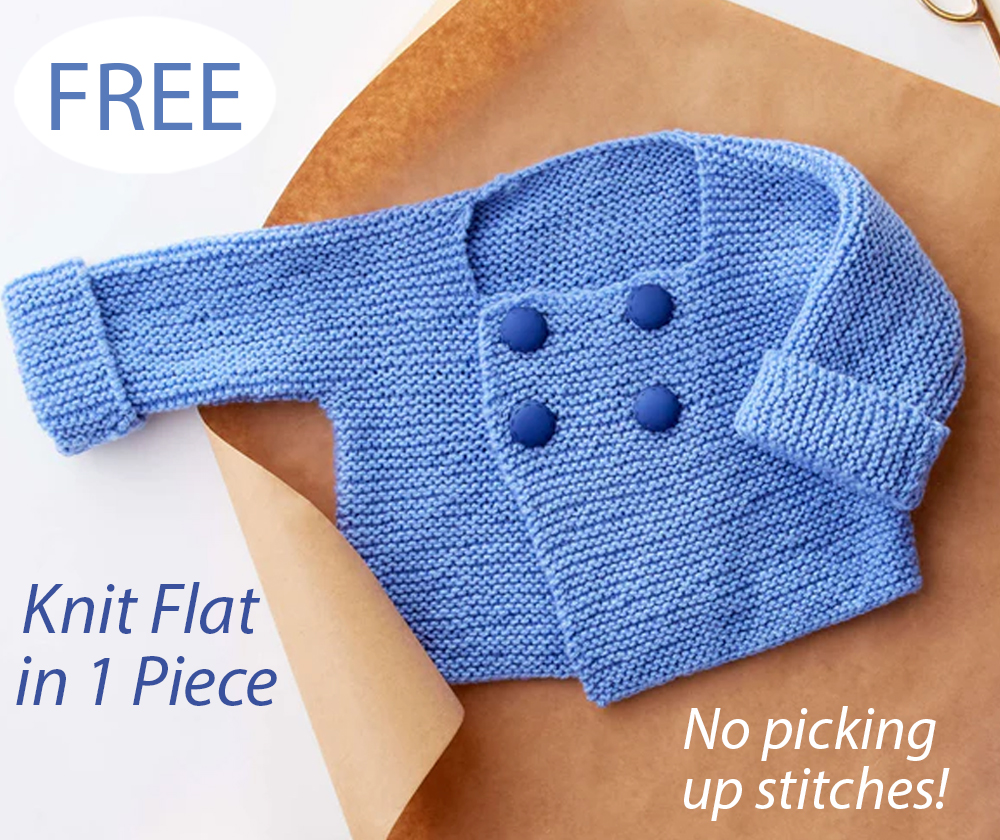 Baby's First Jacket Free Knitting Pattern