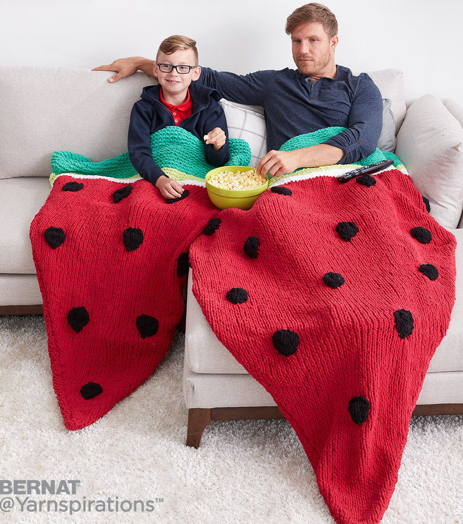 Free Knitting Pattern for Watermelon Wedge Snuggle Sack