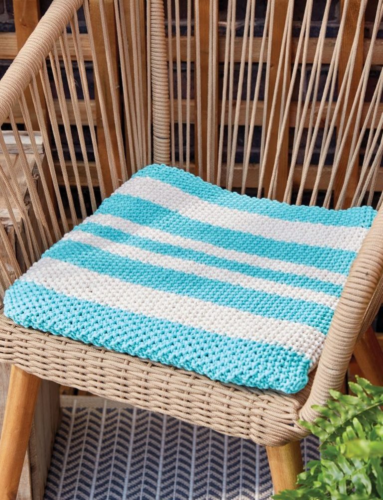 Free Knitting Pattern for Seat Cushion