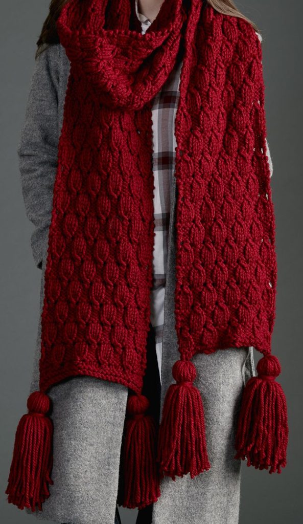 Easy knitting patterns scarf