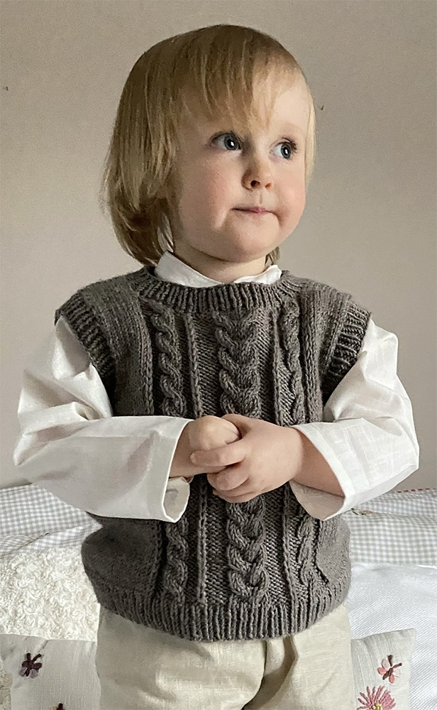 Bertie Vest Knitting Pattern for Babies and Children